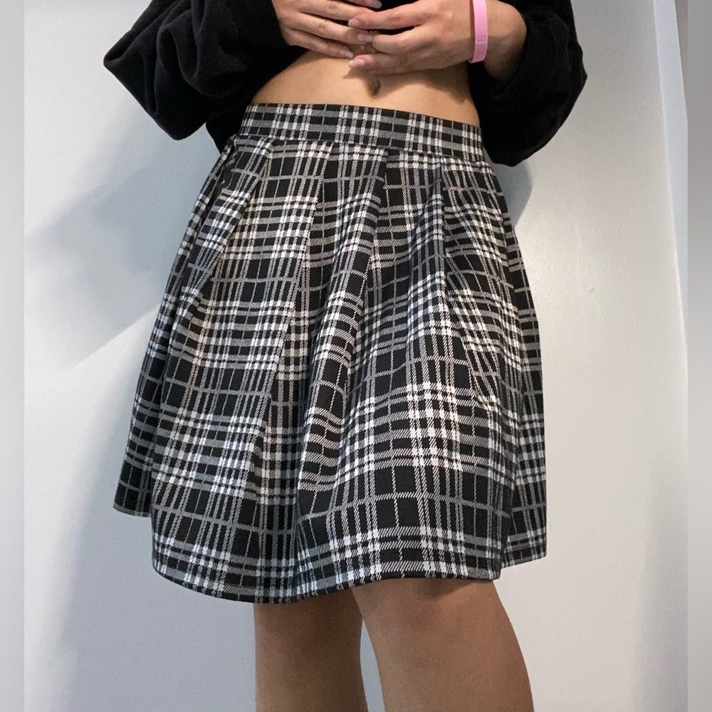 Just Polly Plaid Skirt